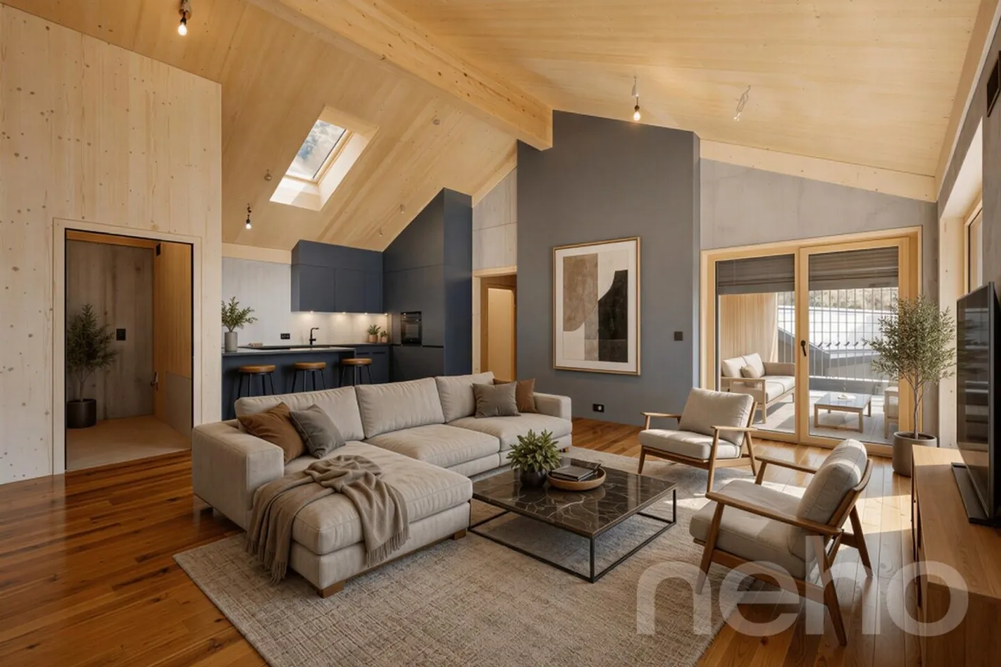 Stylish Penthouse with Mountain View - Photo 2 of 12