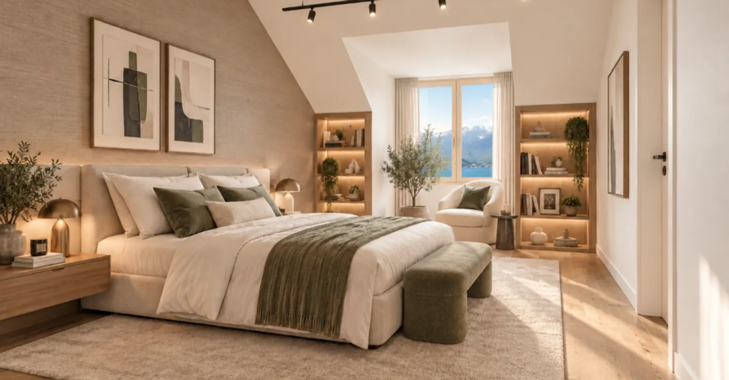 Chardonne - Wunderschöne neue angebaute Villa mit 6,5 Zimmern und atemberaubendem Blick auf den Genfersee - Foto 2 von 4