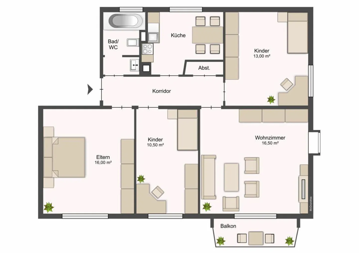 Gemütliche Familienwohnung in Kreuzlingen - Foto 10 von 10