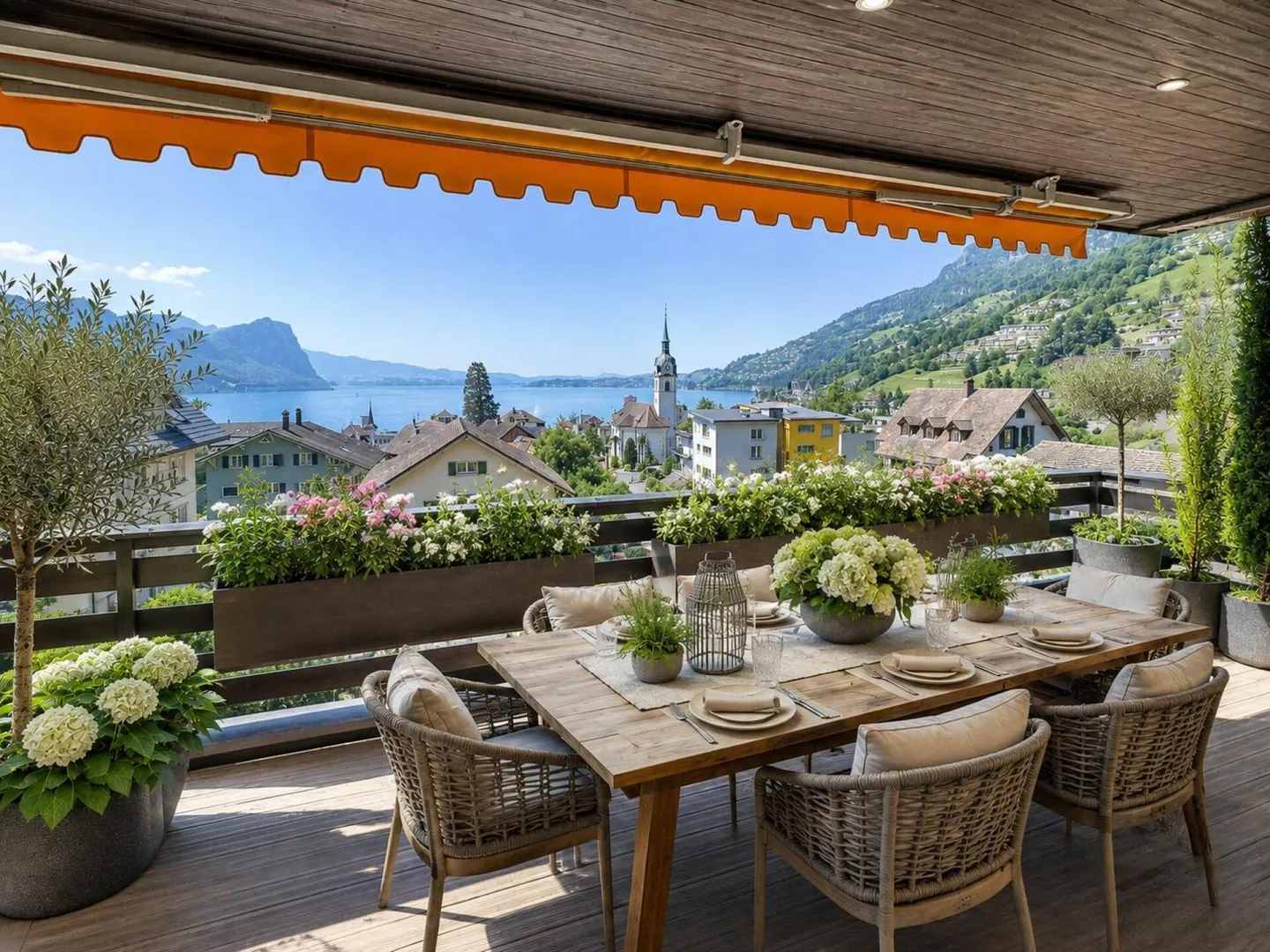 Stilvolles Apartment mit Seeblick - Foto 1 von 4