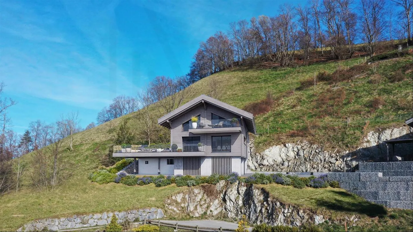 Un havre de paix au cœur de la nature – Chalet d'exception avec vue imprenable sur le lac et les montagnes ! - Foto 3 di 7