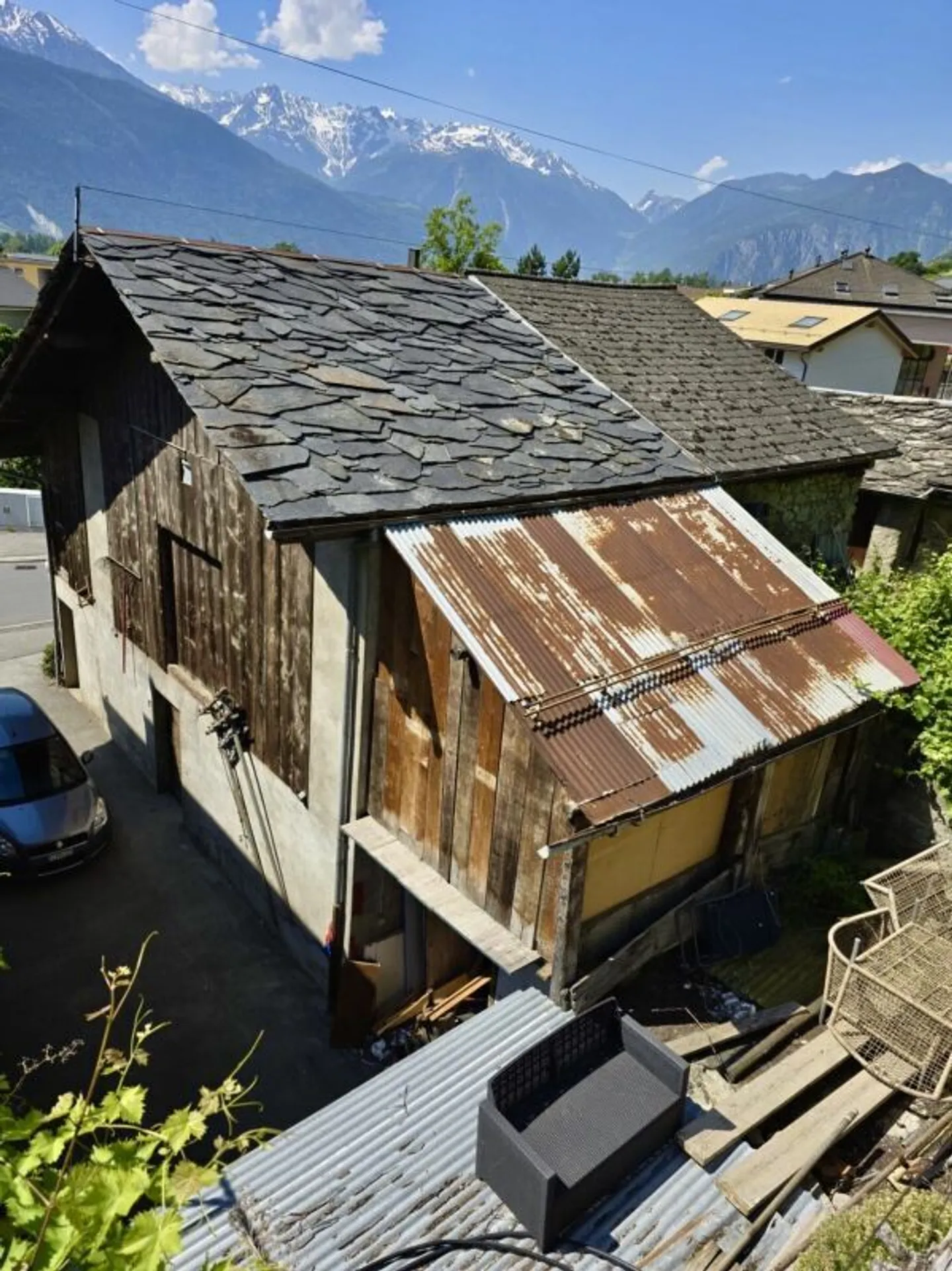 Scheune mit Garten im Herzen von Fully - Foto 3 von 5