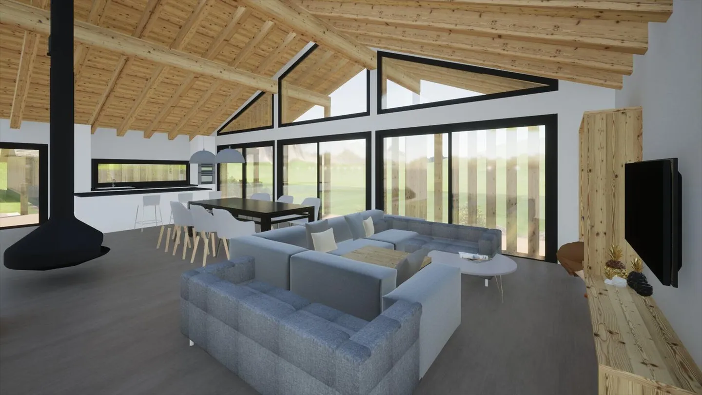 Bald in Bau: 4.5-Room Apartment in the Village of Vollèges with Panoramic View - Photo 5 of 6