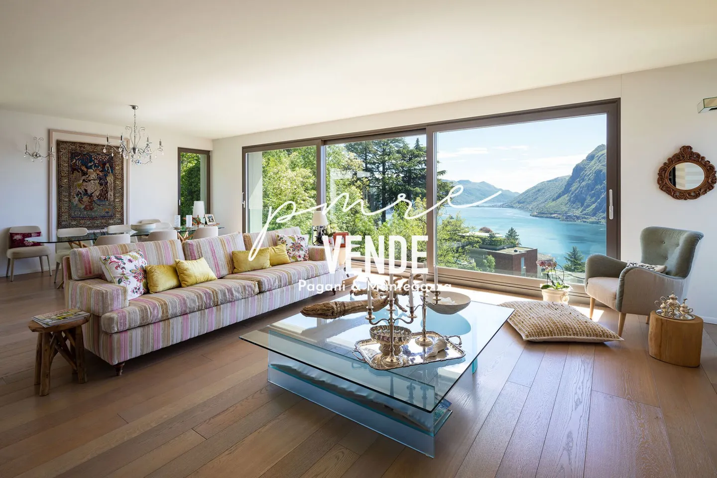 VILLA PRESTIGIOSA A LUGANO RUVIGLIANA CON ECCITANTE VISTA SUL LAGO - Foto 3 di 27