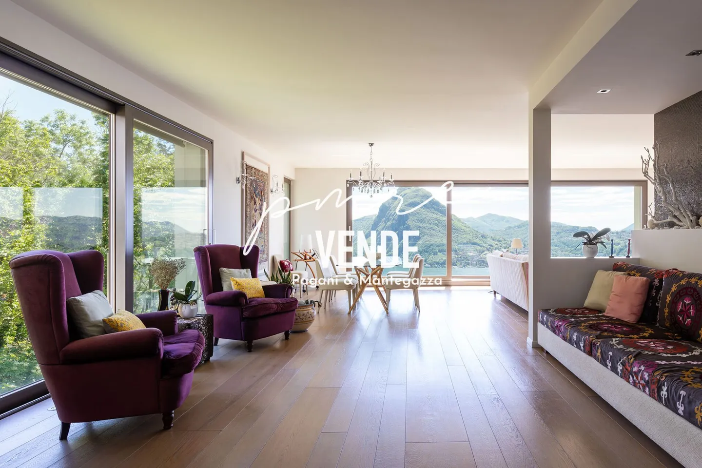 VILLA PRESTIGIOSA A LUGANO RUVIGLIANA CON ECCITANTE VISTA SUL LAGO - Foto 5 di 27