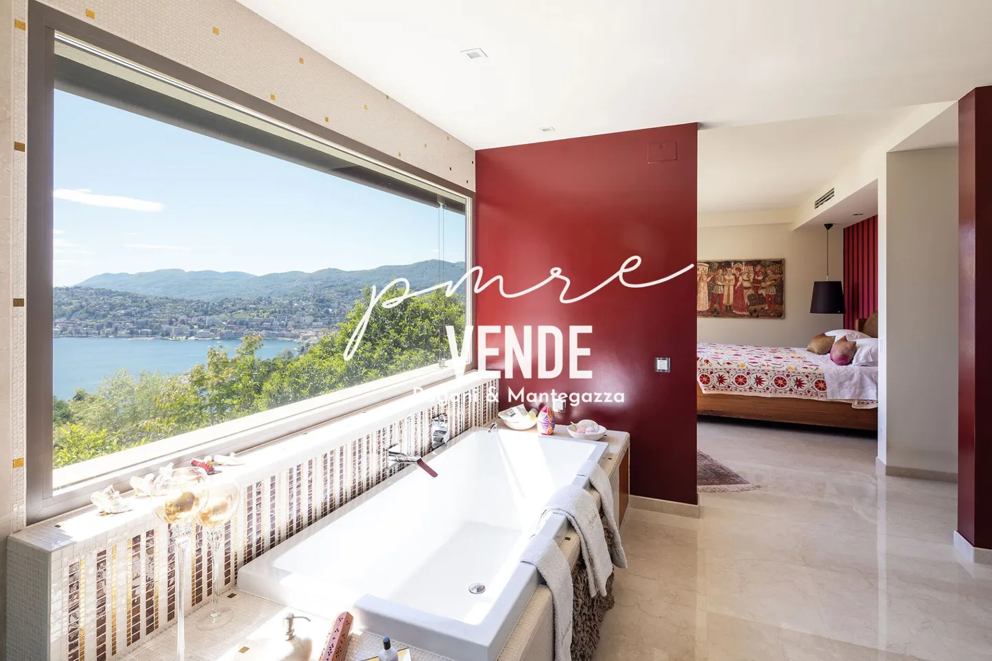 VILLA PRESTIGIOSA A LUGANO RUVIGLIANA CON ECCITANTE VISTA SUL LAGO - Foto 11 di 27