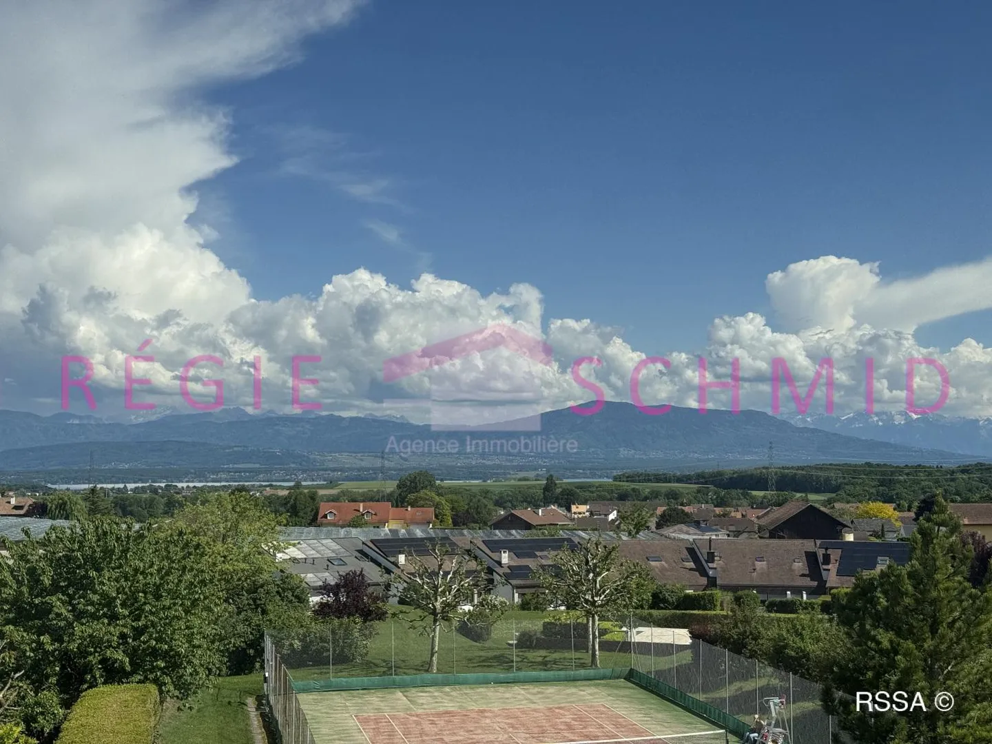Maison jumelée avec 7 pièces et vue sur le lac et les Alpes à Borex - Photo 1 sur 13