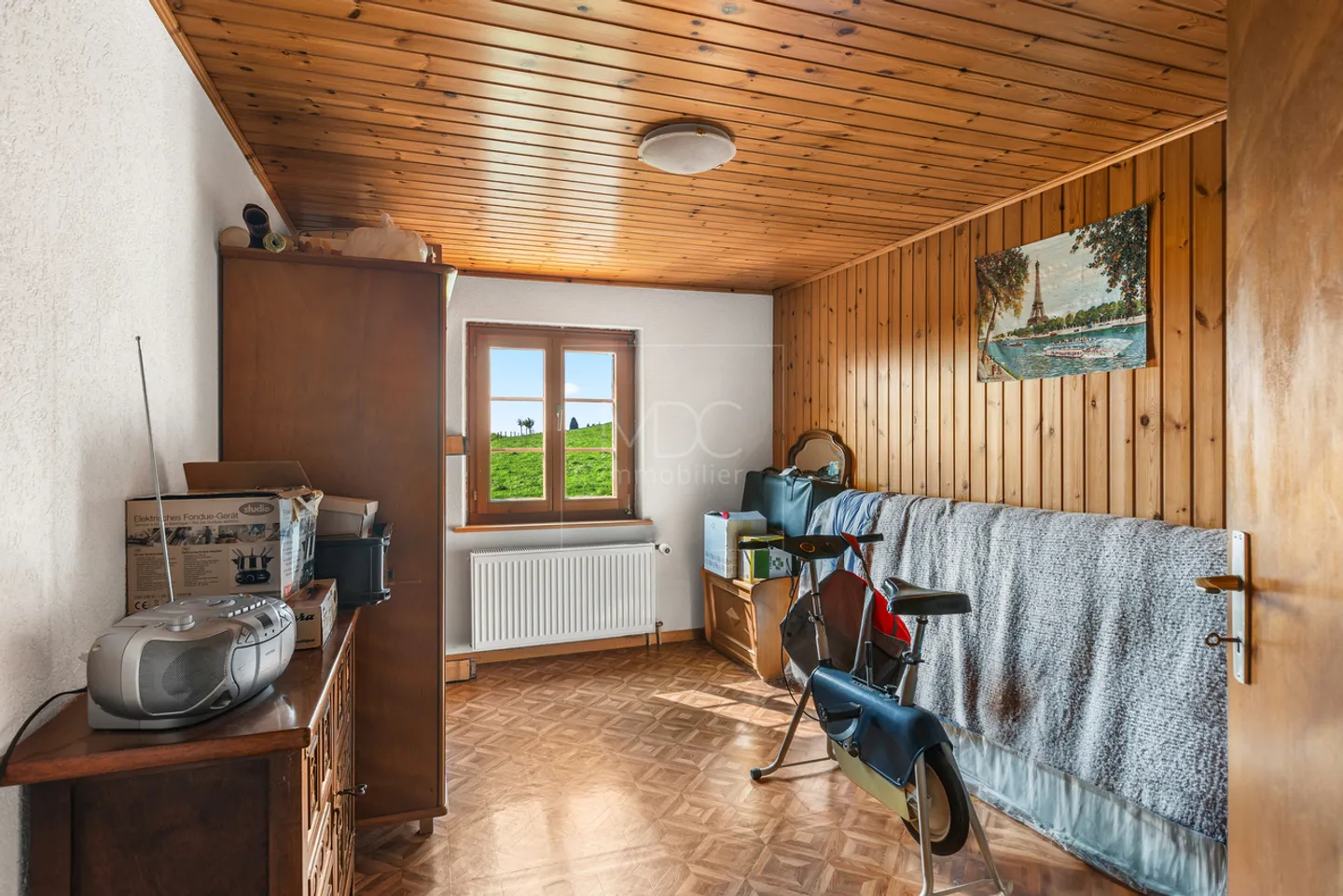 Teilweise renoviertes Einfamilienhaus in Villarimboud - Foto 7 von 11