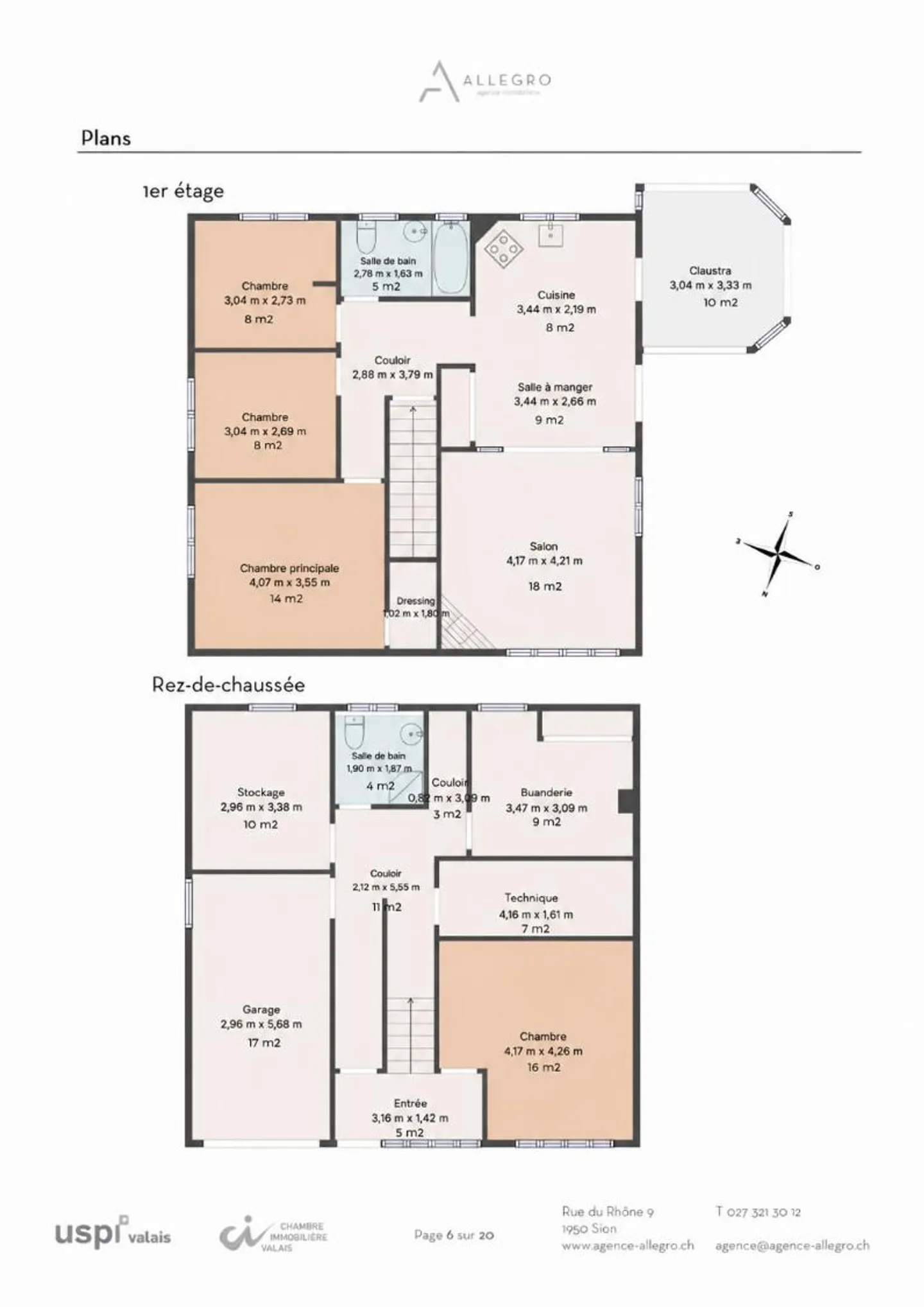 Sion, villa di 5.5 stanze di 197m2 nei pressi di Bramois, in piena natura, garage, coperto - Foto 27 di 27