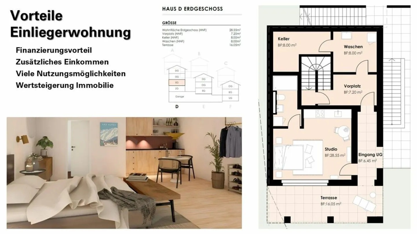 Casa elegante con appartamento separato - Vita versatile a Bergün (Casa D) - Foto 5 di 10