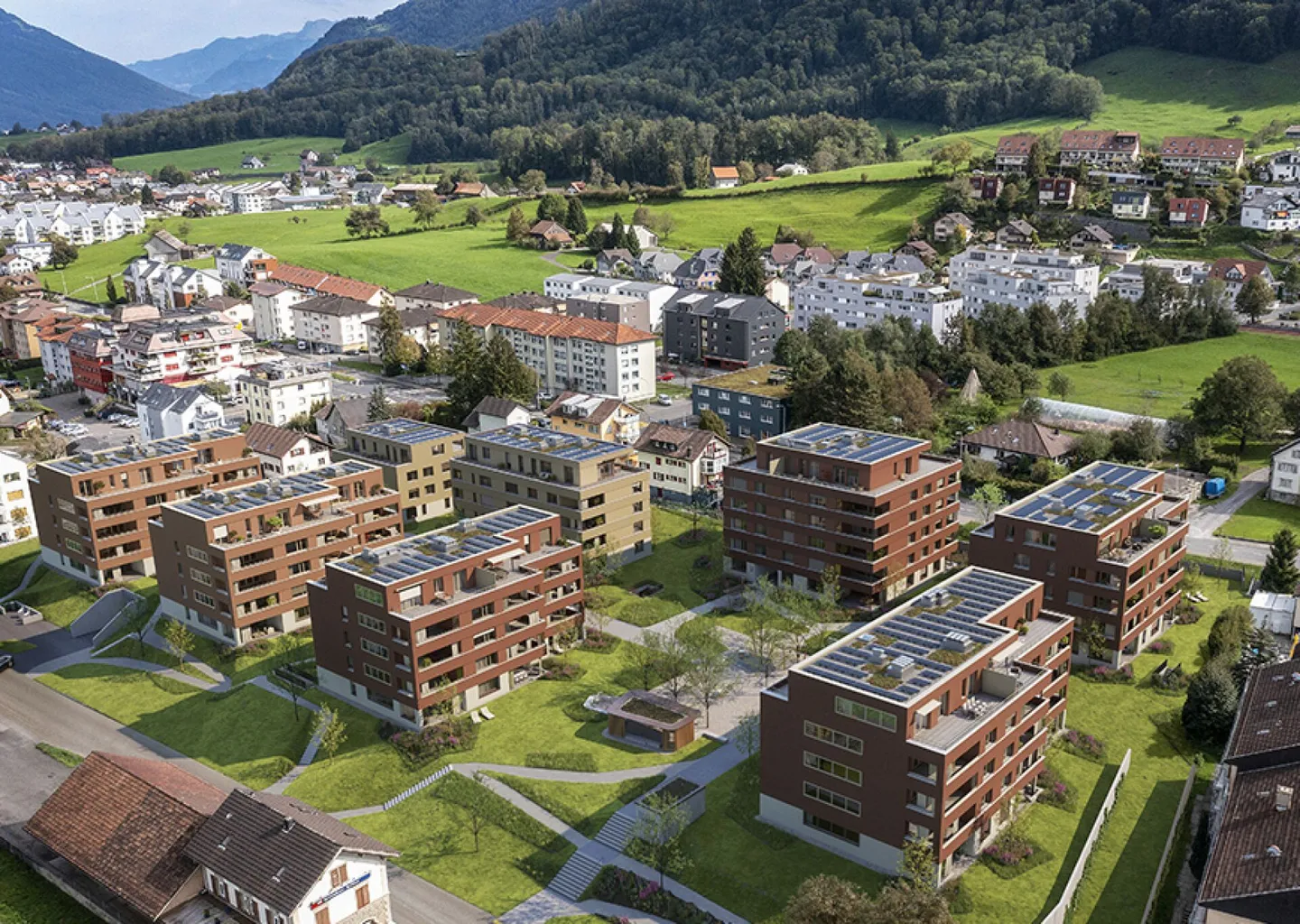 Appartement 4.5 pièces de haute qualité dans le Parco Verde bien entretenu à louer - Photo 1 sur 13