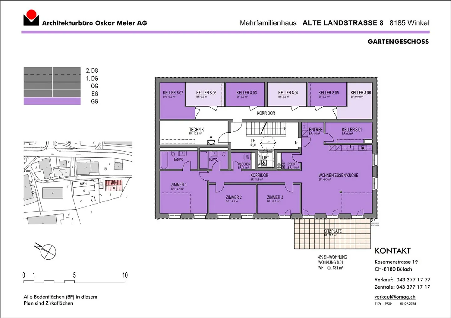 Appartement 4.5 pièces avec un plan d'étage bien pensé - Photo 3 sur 4