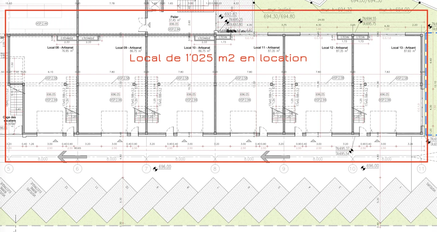 Votre nouvel espace Atelier / Production / Bureau - de 310 m2 à 1'000 m2 de hauteur sous plafond - Photo 1 sur 8