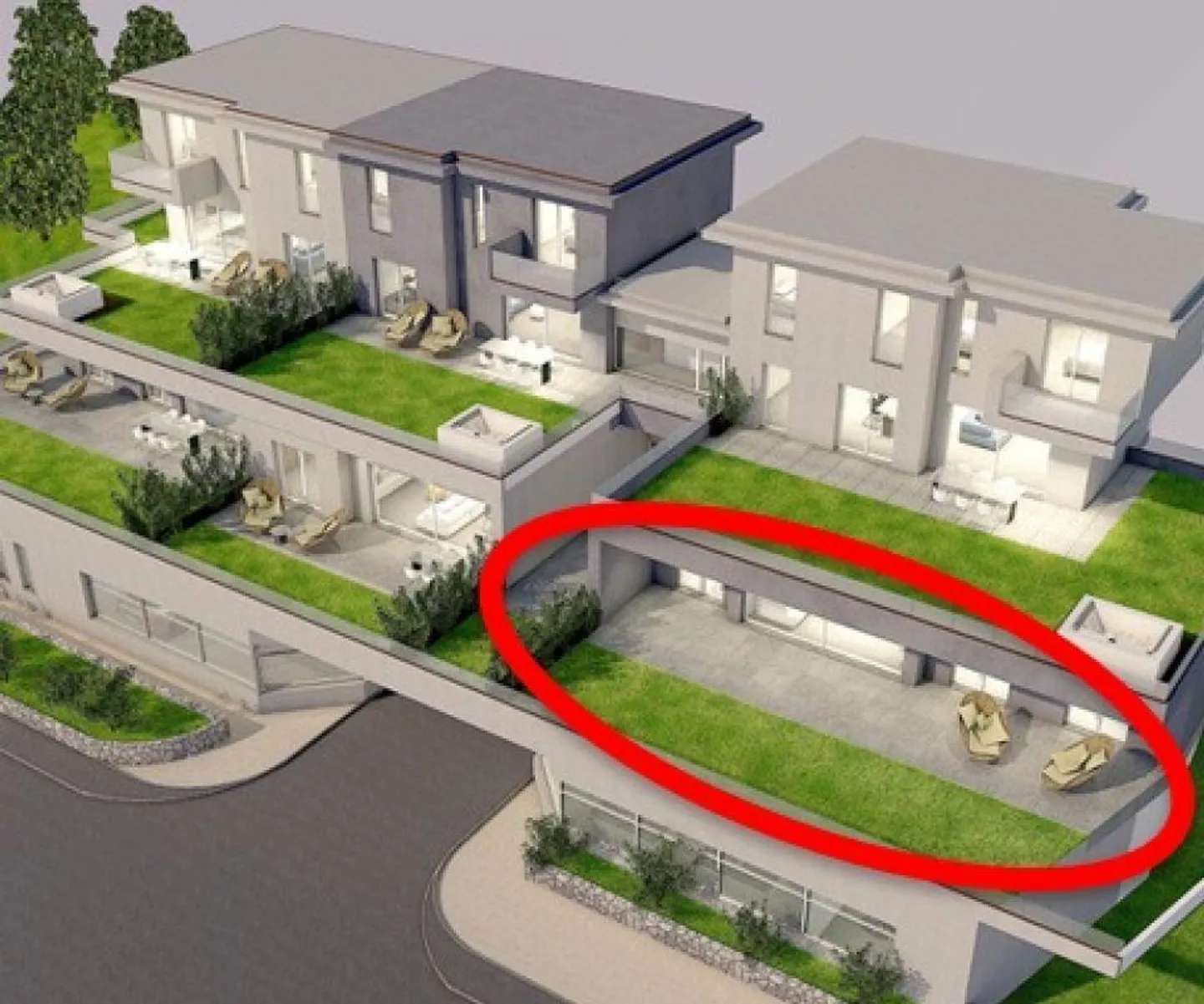 Modernes Apartment mit Garten - Foto 2 von 3