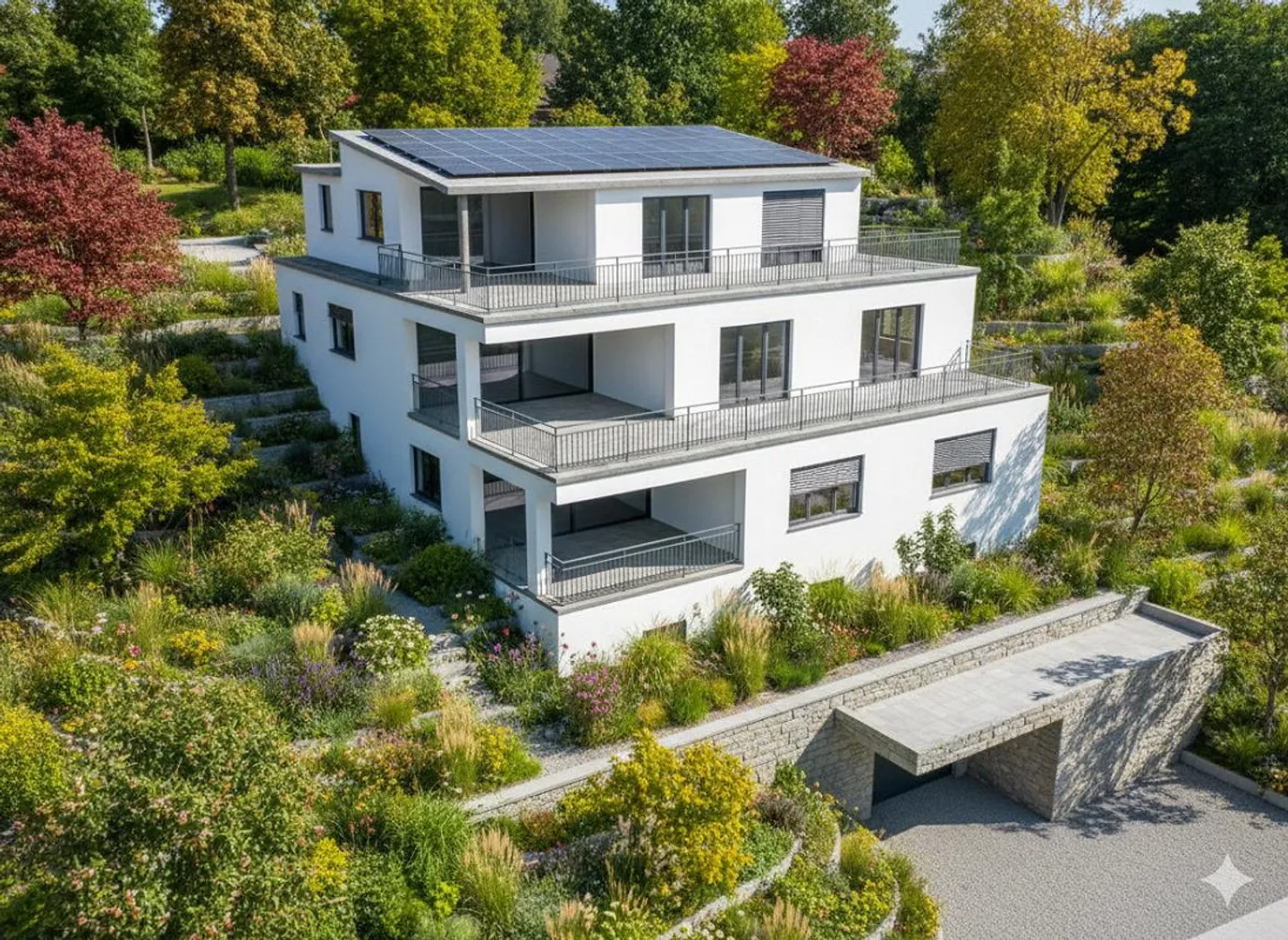 Appartement de jardin 3,5 pièces PREMIÈRE UTILISATION avec vue panoramique sur le lac - Photo 1 sur 5