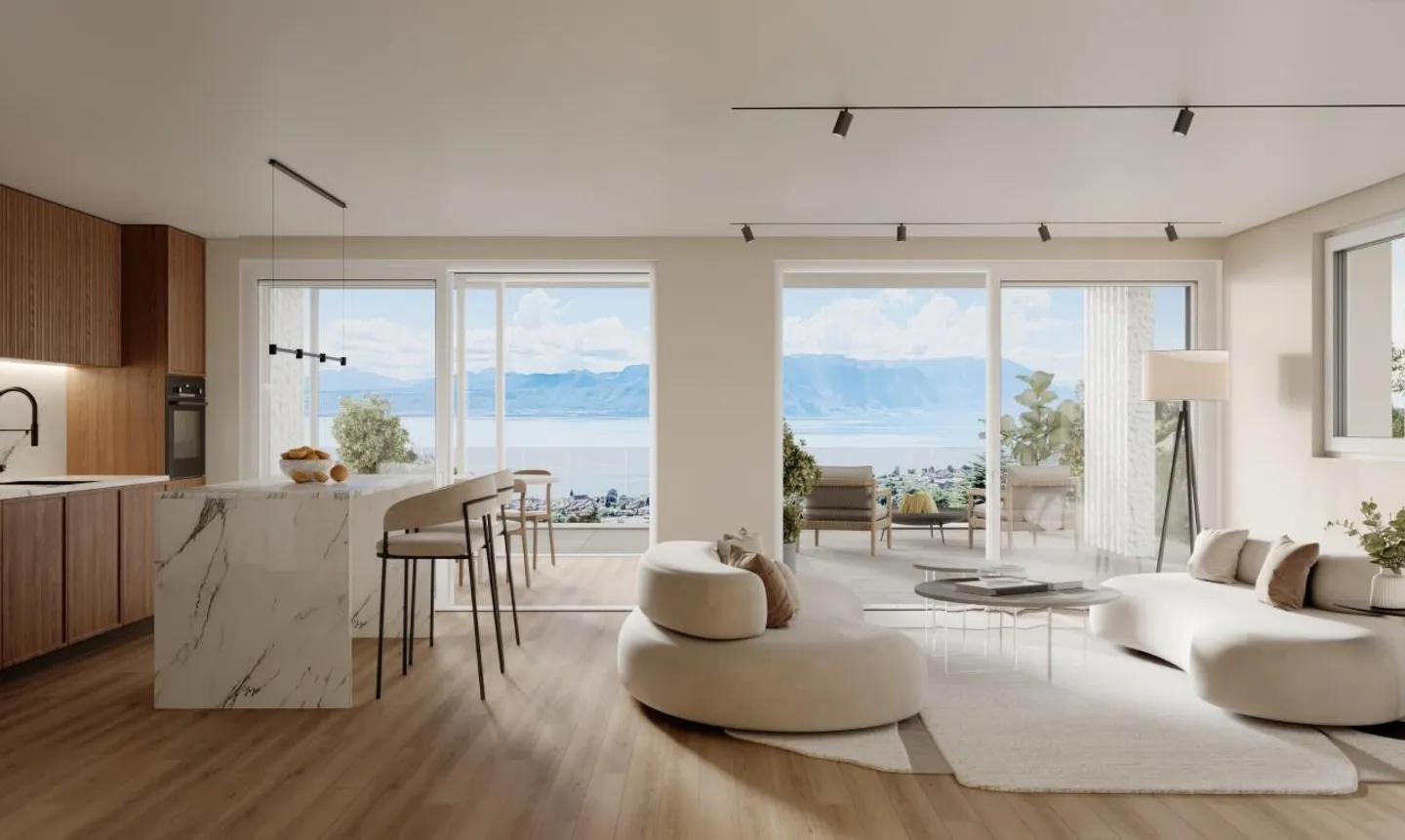 Splendide 4.5 pièces en terrasse – lumière, modernité et prestige - Photo 4 sur 9