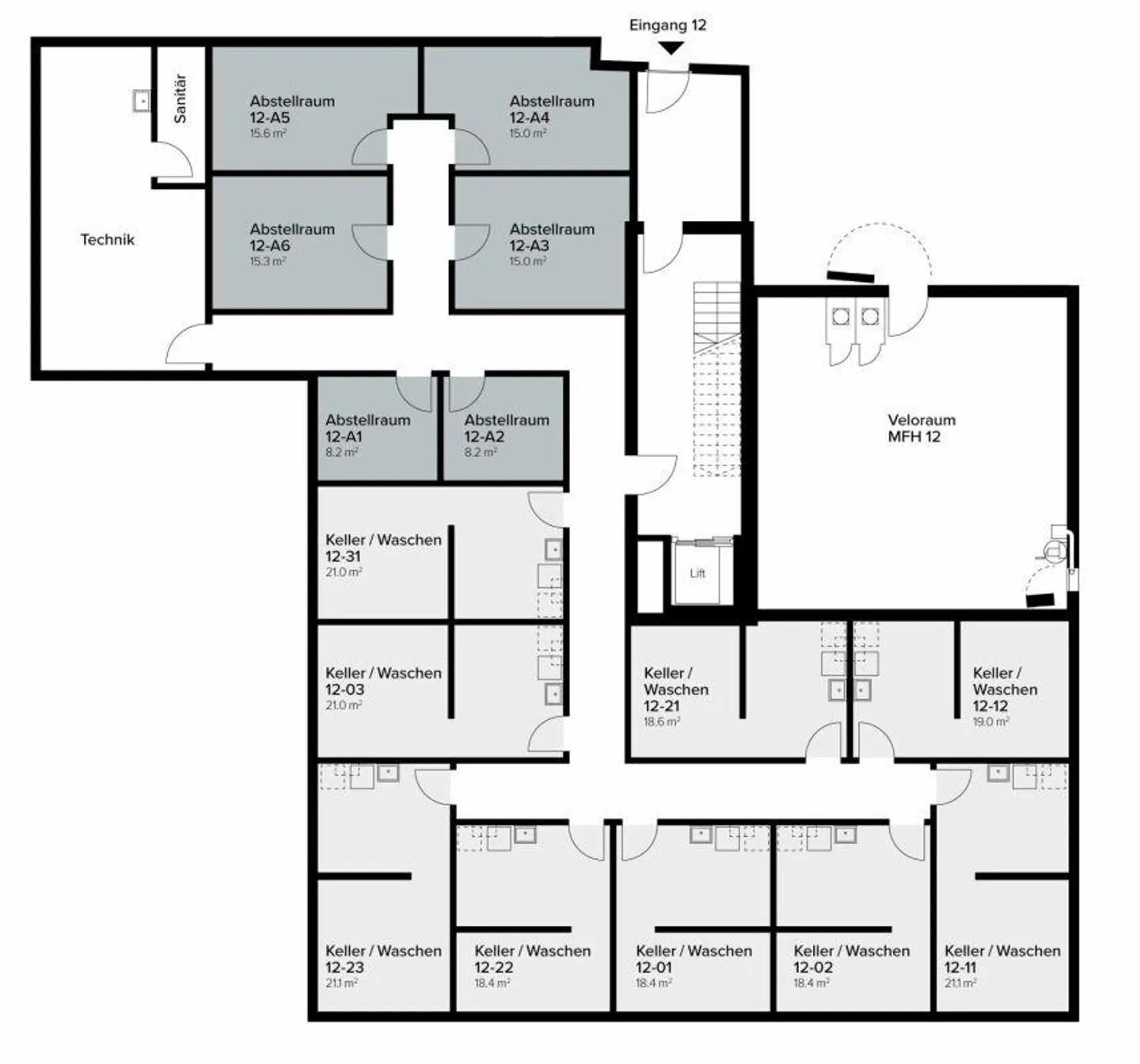 124 m² - 3.5-Zi.-Gartenwohnung - Foto 8 von 9