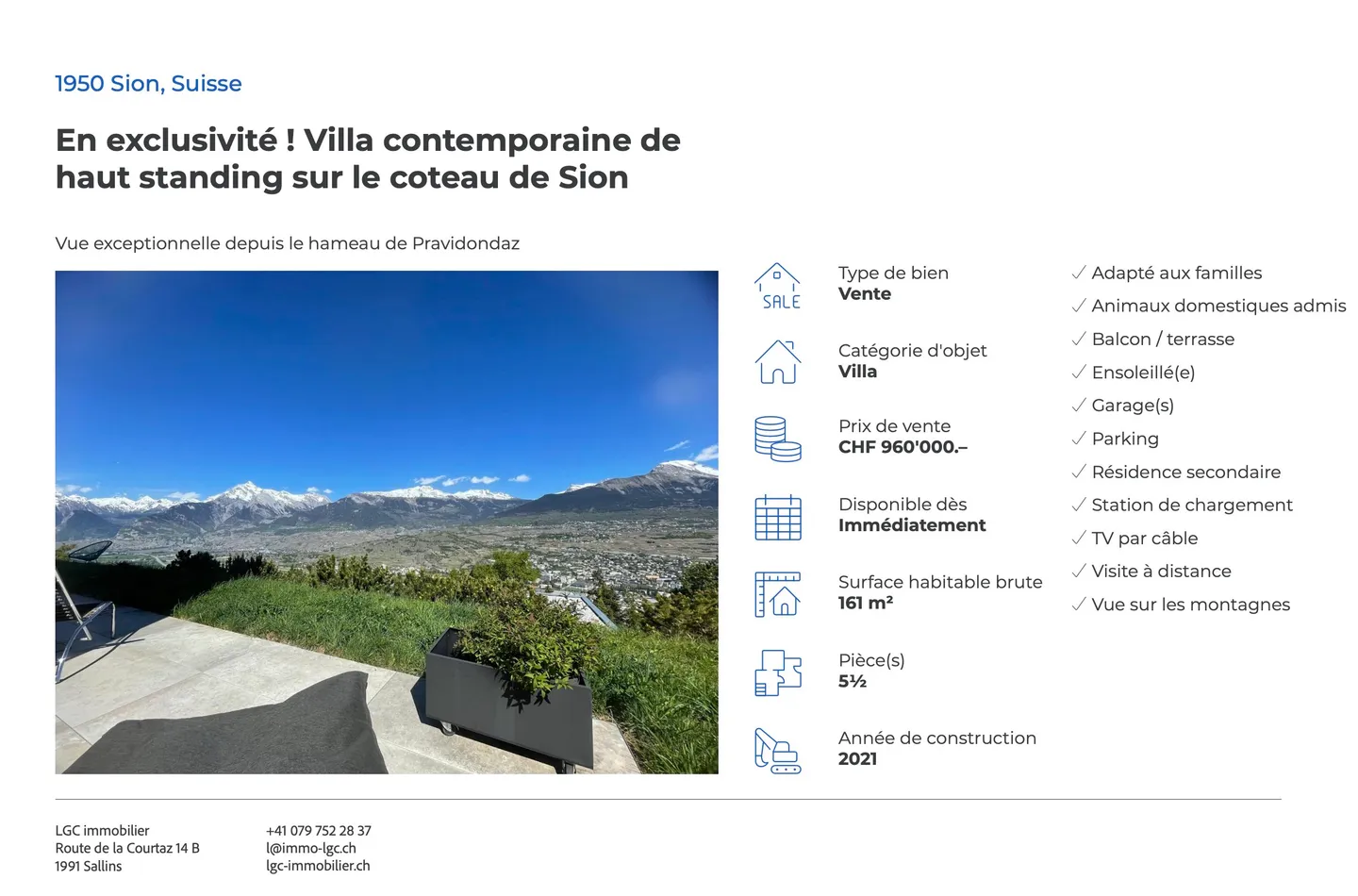 Haus zu verkaufen, Sion (Sion, Schweiz) - Foto 1 von 1