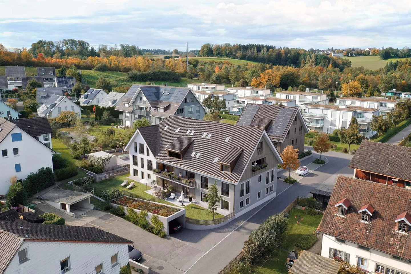Votre nouveau chez-vous ? Appartement lumineux de 3,5 pièces dans un cadre idyllique à Grafstal - Photo 1 sur 1