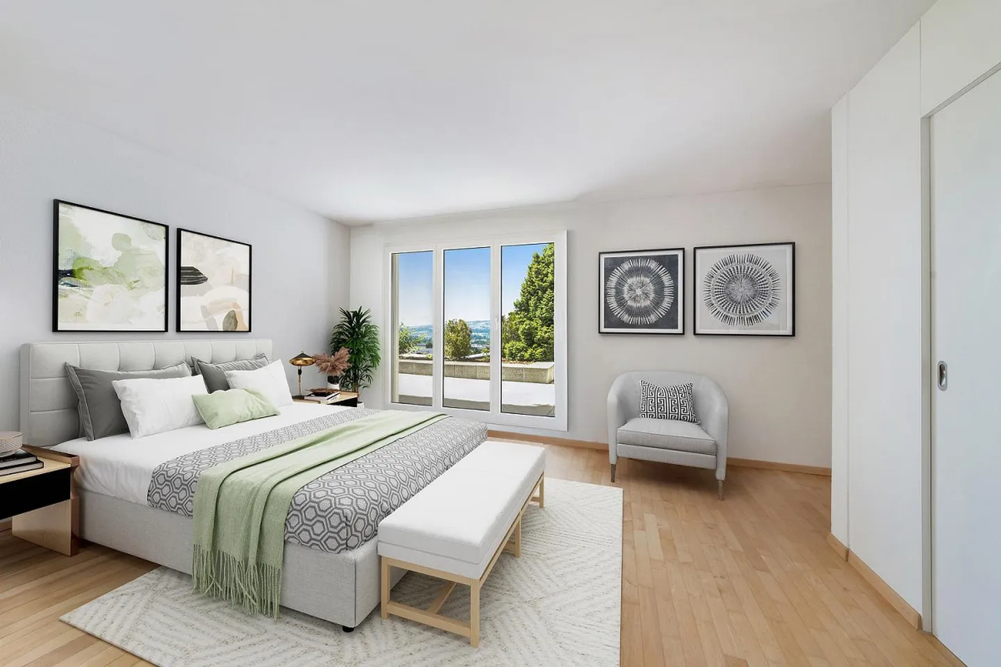 Geräumige Terrassenwohnung mit Aussicht - Foto 11 von 14