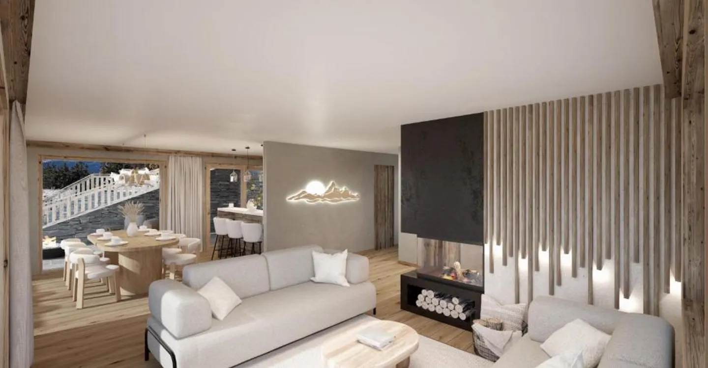 Lussuoso chalet 4,5 locali a Crans-Montana con vista - Foto 4 di 10