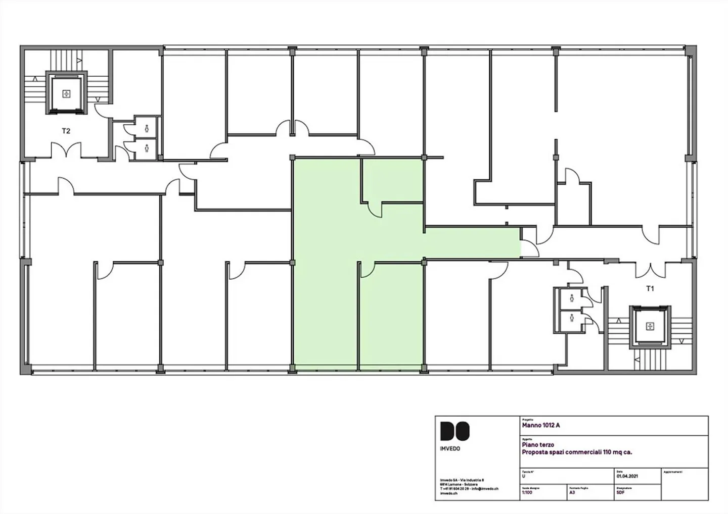 Büros in Manno - 55, 77 oder 110 m² - Foto 5 von 5
