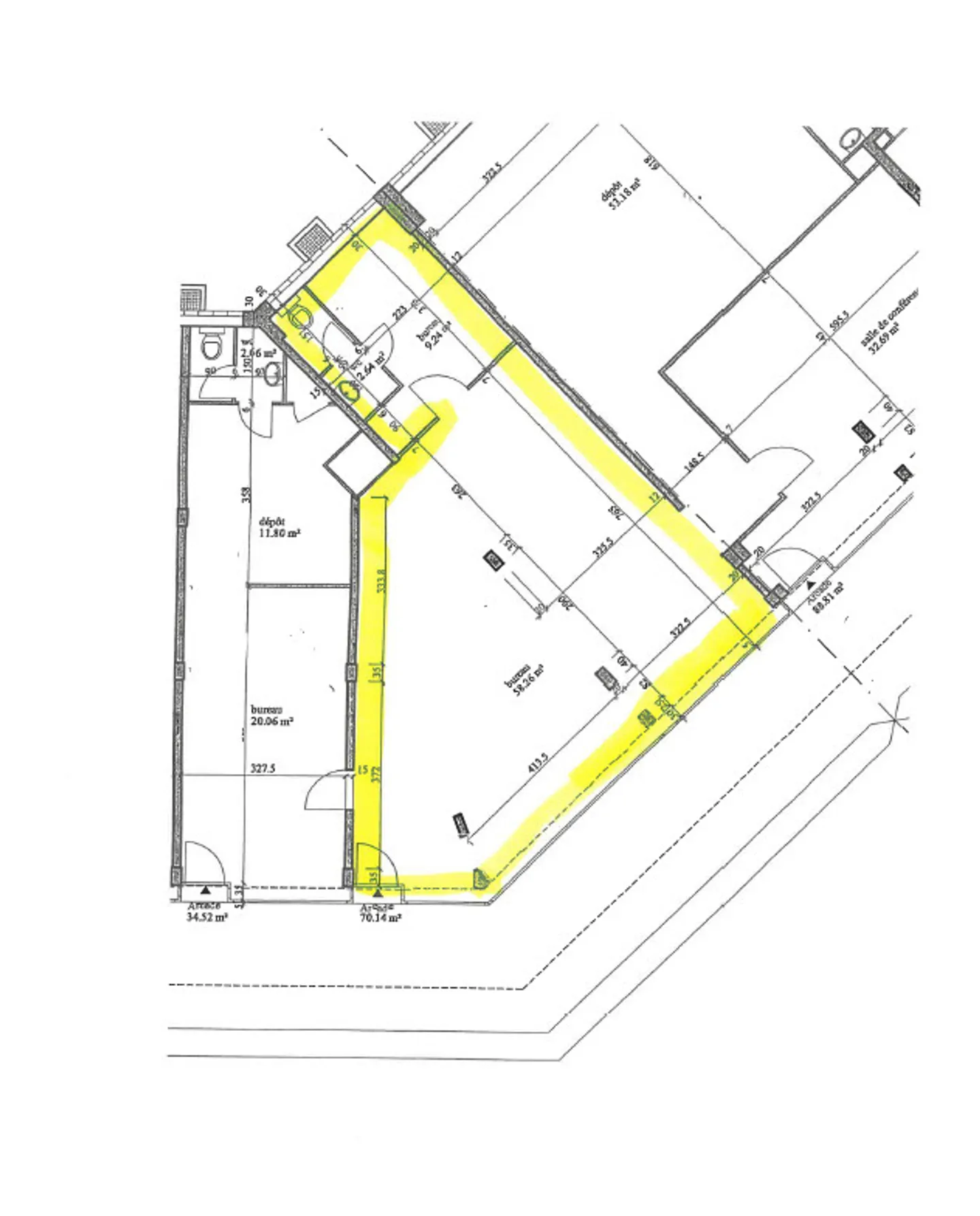 Arcade di circa 70 m² al piano terra - Foto 3 di 3