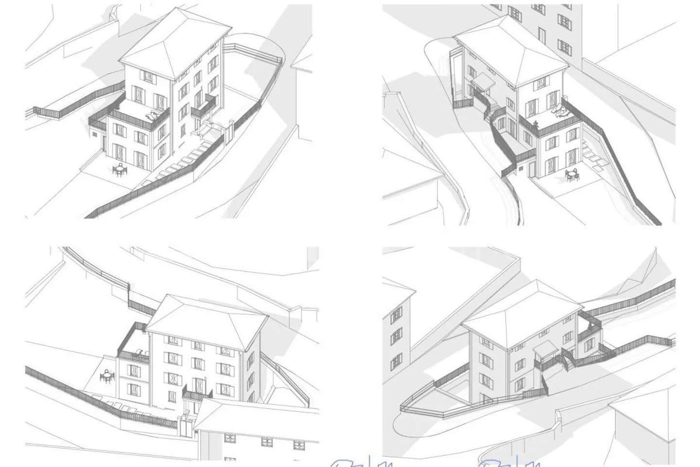 Terrain à bâtir avec projet approuvé - Maison jumelée à Breno - Photo 2 sur 2