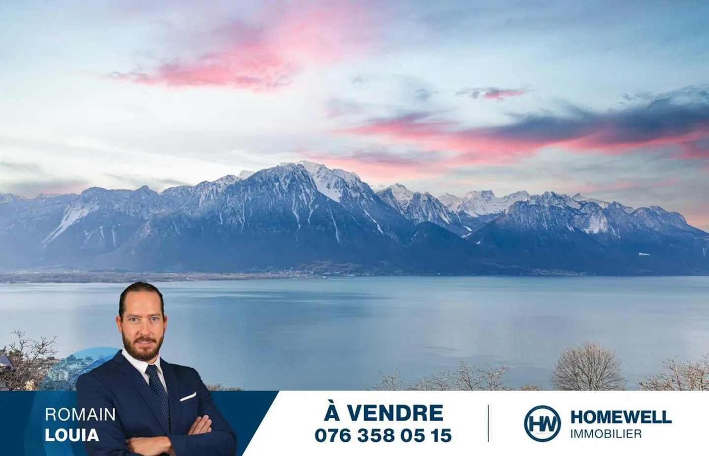 Atemberaubender Blick auf den Genfersee und die Berge! In der Nähe von Montreux! - Foto 1 von 12