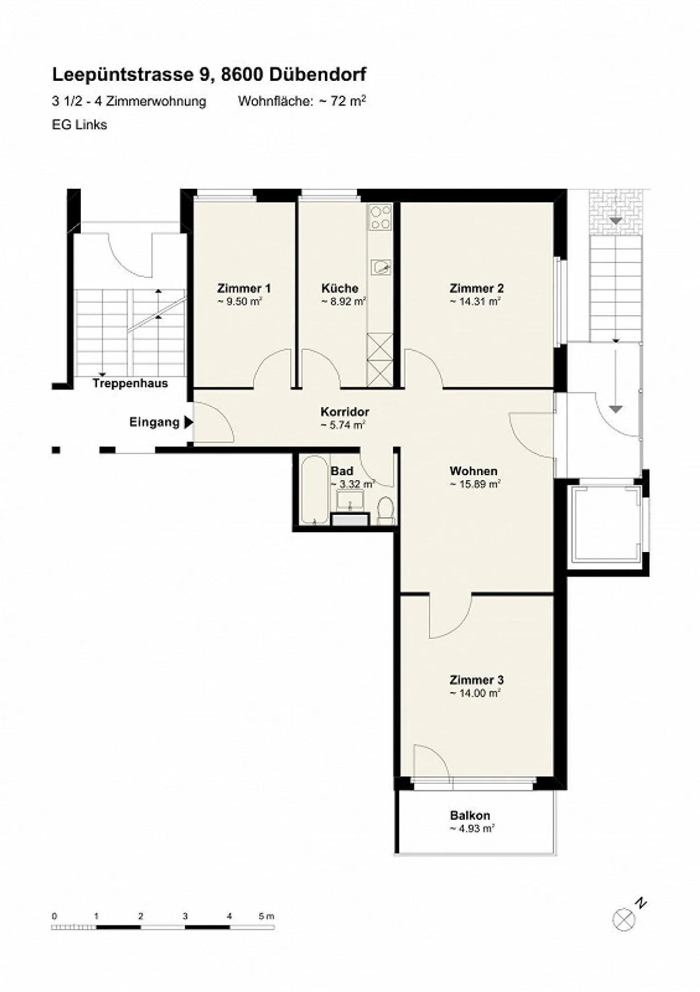 Wohnung im Stadtzentrum - Foto 2 von 9