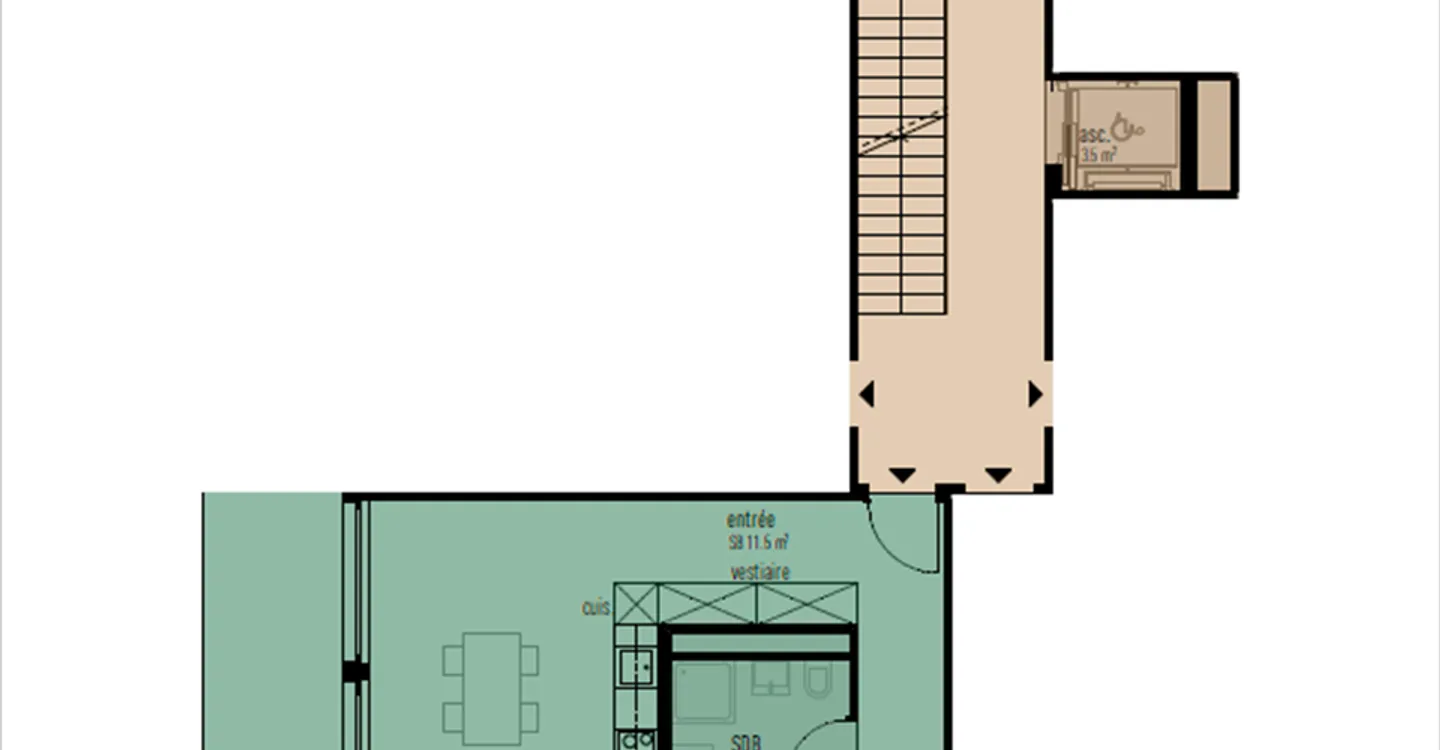 2.5 room apartment in new development opposite the Sierre Golf Course - Photo 10 of 11