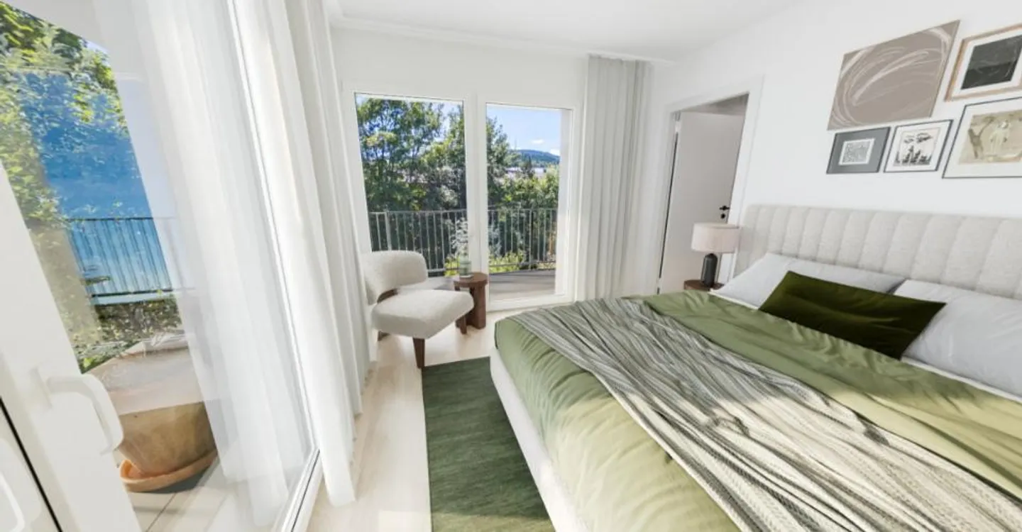 The elegance of a bright and refined setting for this 3.5-room apartment of 98 m² - Photo 6 of 9