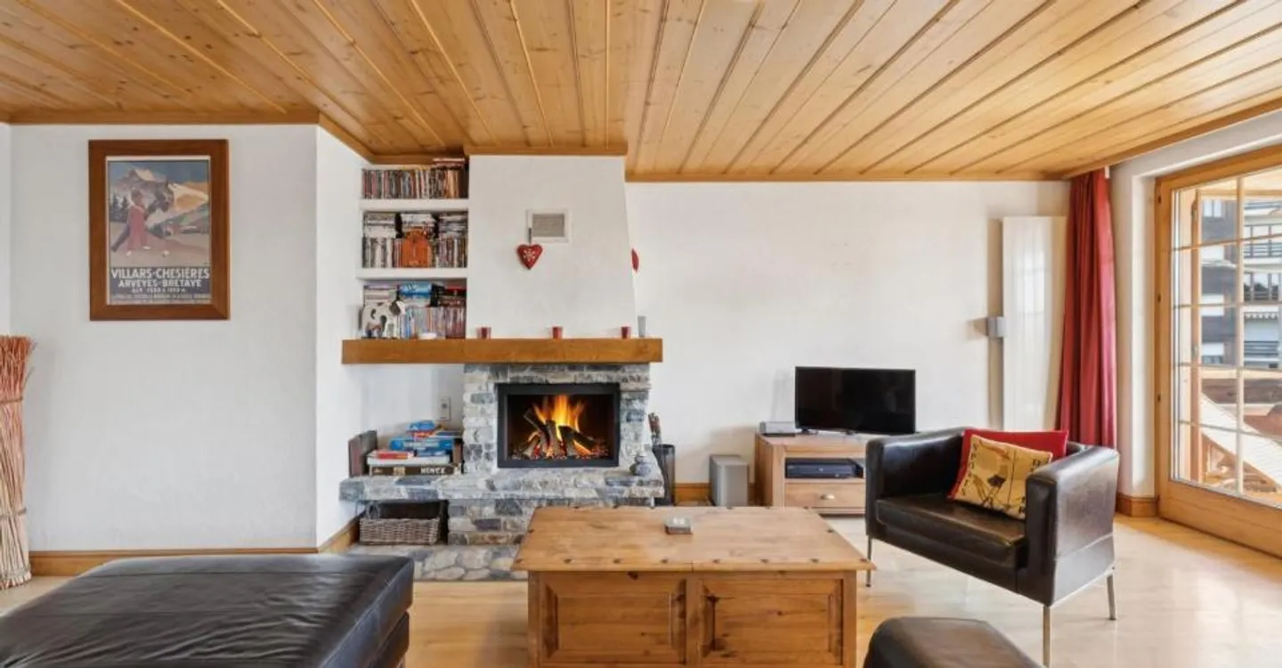 Villars, privileged location 3.5p with charm, large balcony, beautiful - Photo 4 of 13