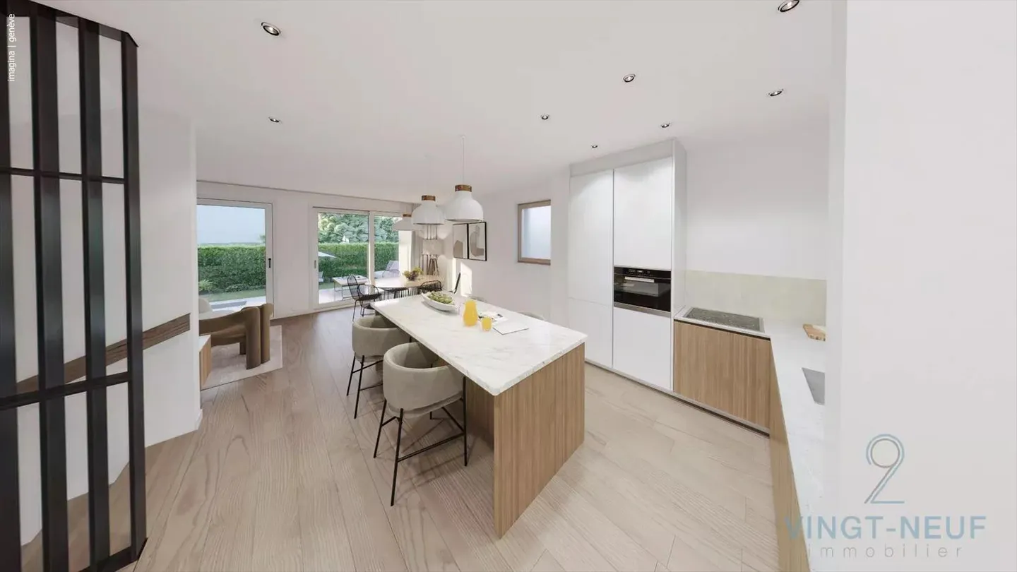 Bientôt disponible - 3 maisons mitoyennes à Thônex - Photo 2 sur 7