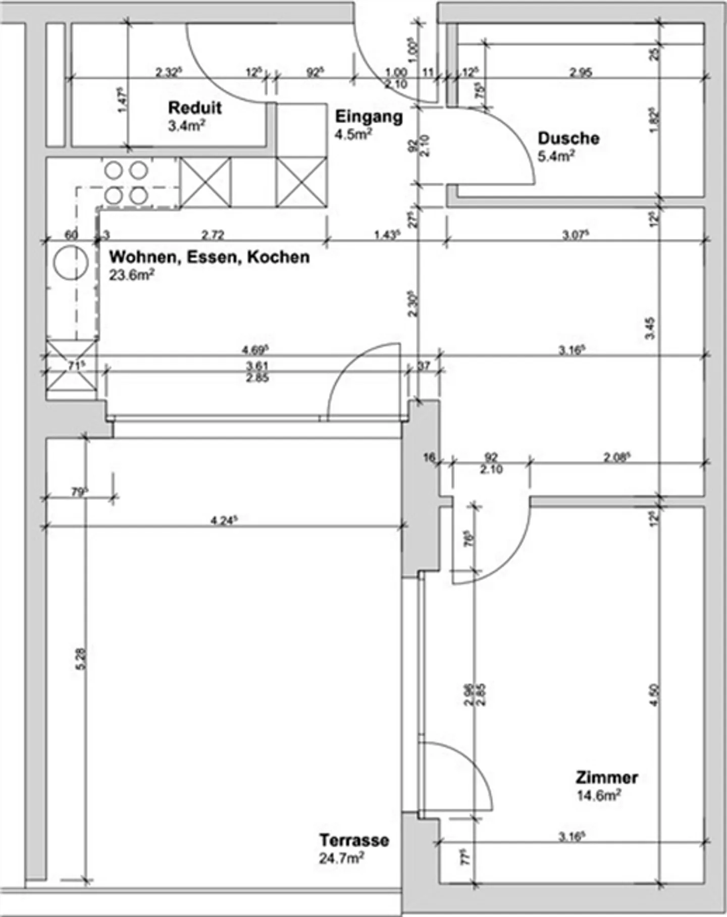 2½ ROOM APARTMENT IN MURI (AG), FURNISHED, TEMPORARY - Photo 8 of 9