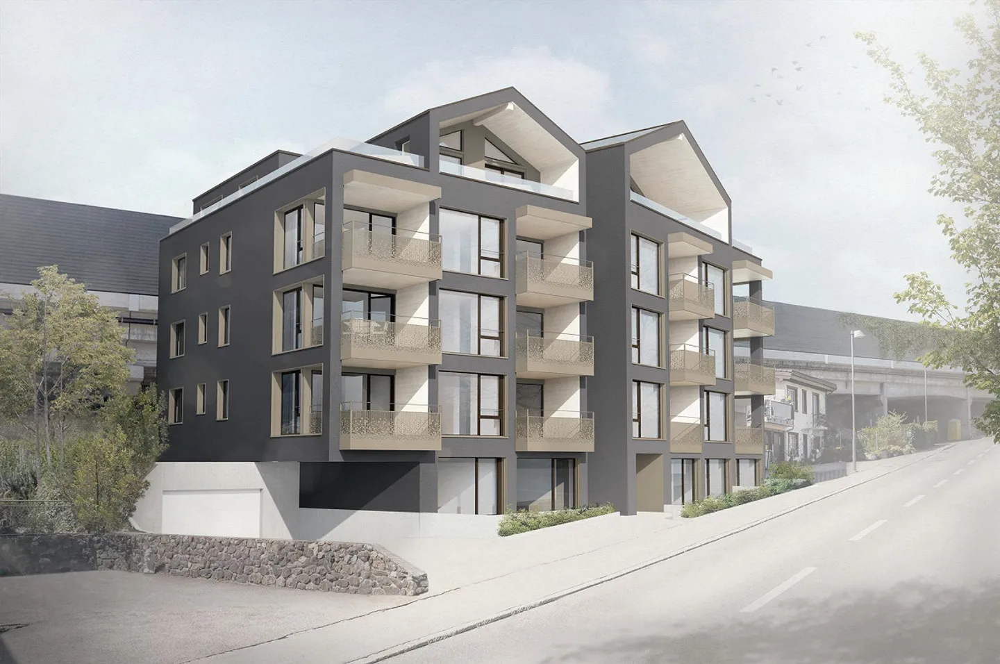 Parking spaces (with charging option) near Hergiswil NW train station - Photo 1 of 3