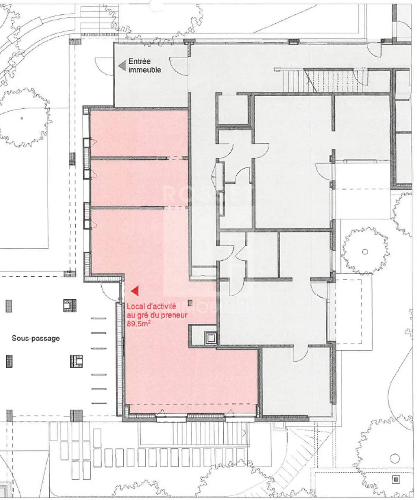 Bureaux d'env. 89 m² au rez-de-chaussée - Photo 6 sur 6