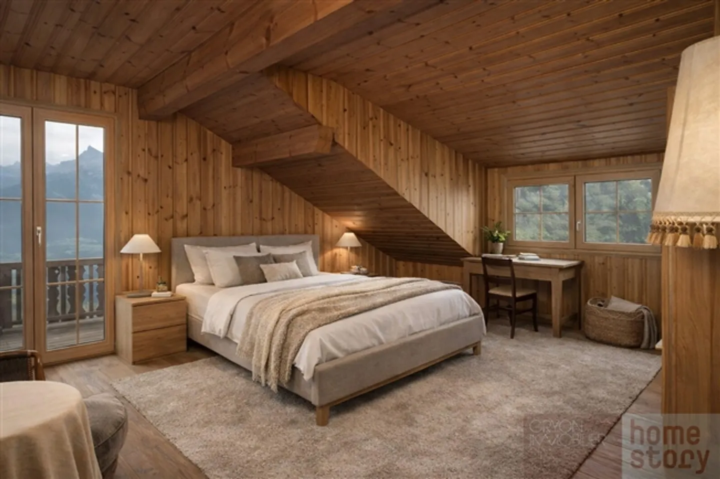 Appartamento familiare raro con vista sulle Dents du Midi - Foto 3 di 20