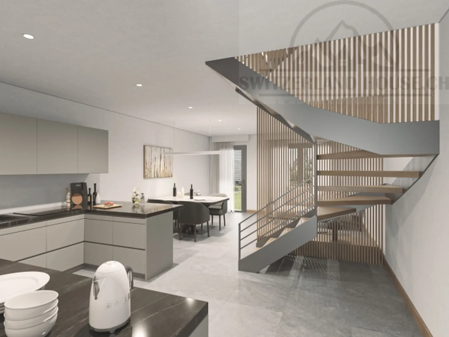 «Magnifico duplex indipendente 4,5 pcs a Domdidier vicino ai servizi» - Foto 2 di 10