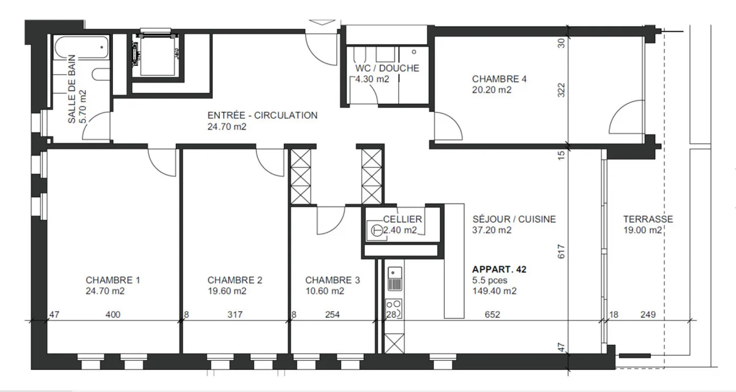 Appartement de 5.5 pièces entièrement rénové - Photo 11 sur 11