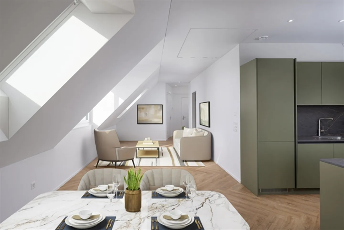 «Neubauwohnung mit grosszügiger, privater Panorama-Dachterrasse» - Foto 3 von 8