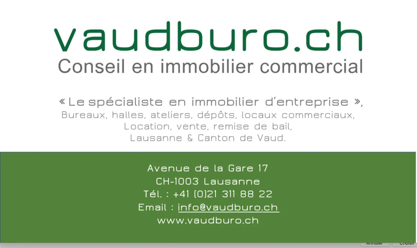Vaud bureaux, locaux commerciaux, dépots Ouest Lausanne - Photo 7 sur 7