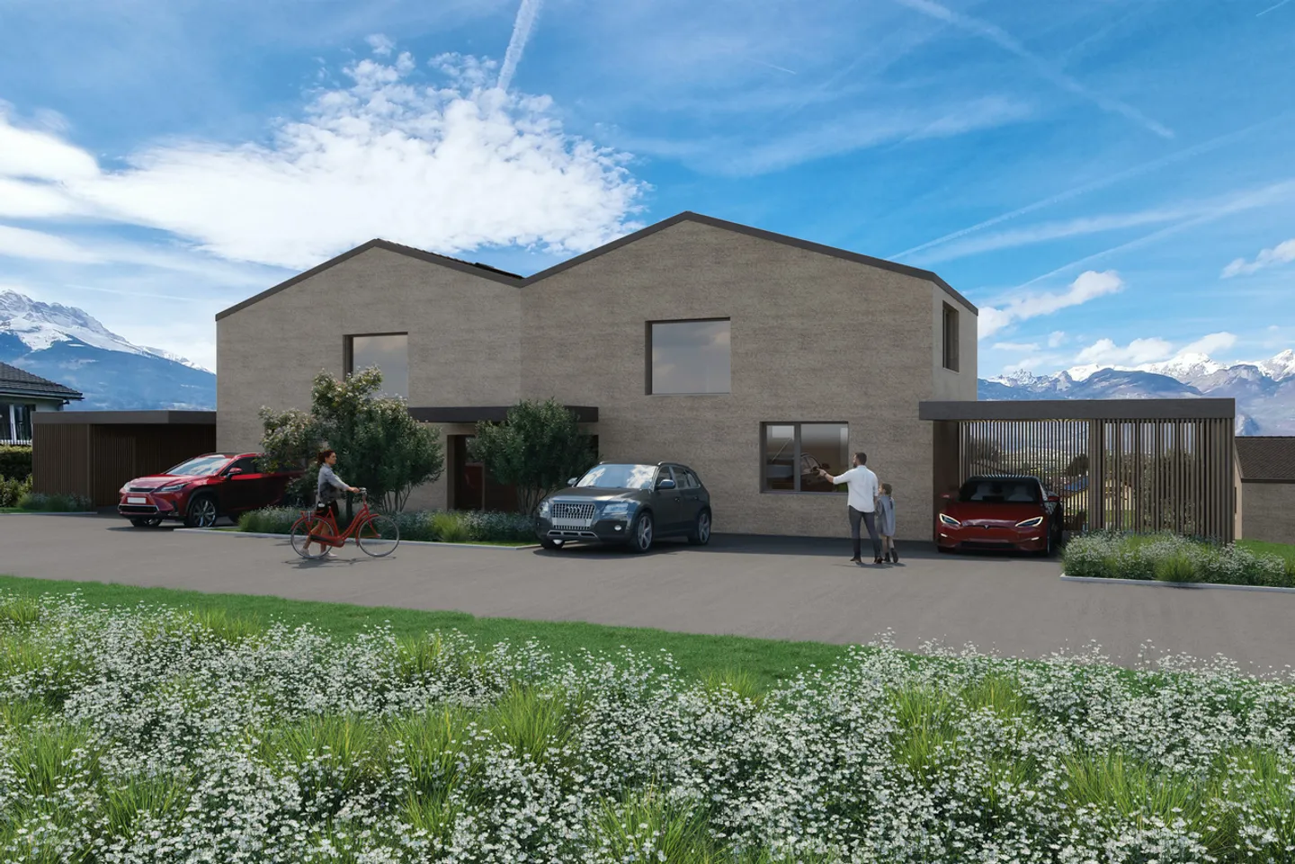 VILLAS PAR DES ARCHITECTES - VUE PANORAMIQUE - LES TRAVAUX ONT COMMENCÉ - Photo 11 sur 17