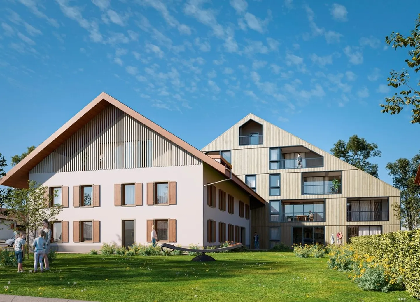 PAYERNE (VD) - 4.5 rooms on the ground and 2nd floor - Photo 6 of 6