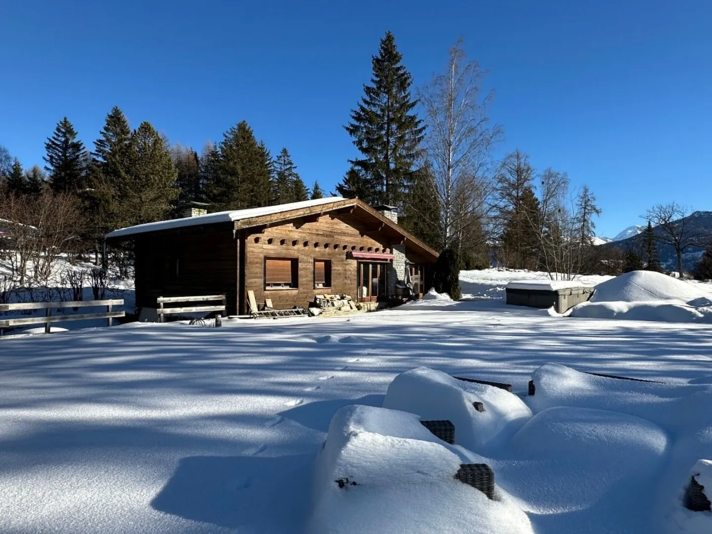 Chalet existant en rénovation à Crans Montana - Photo 4 sur 10