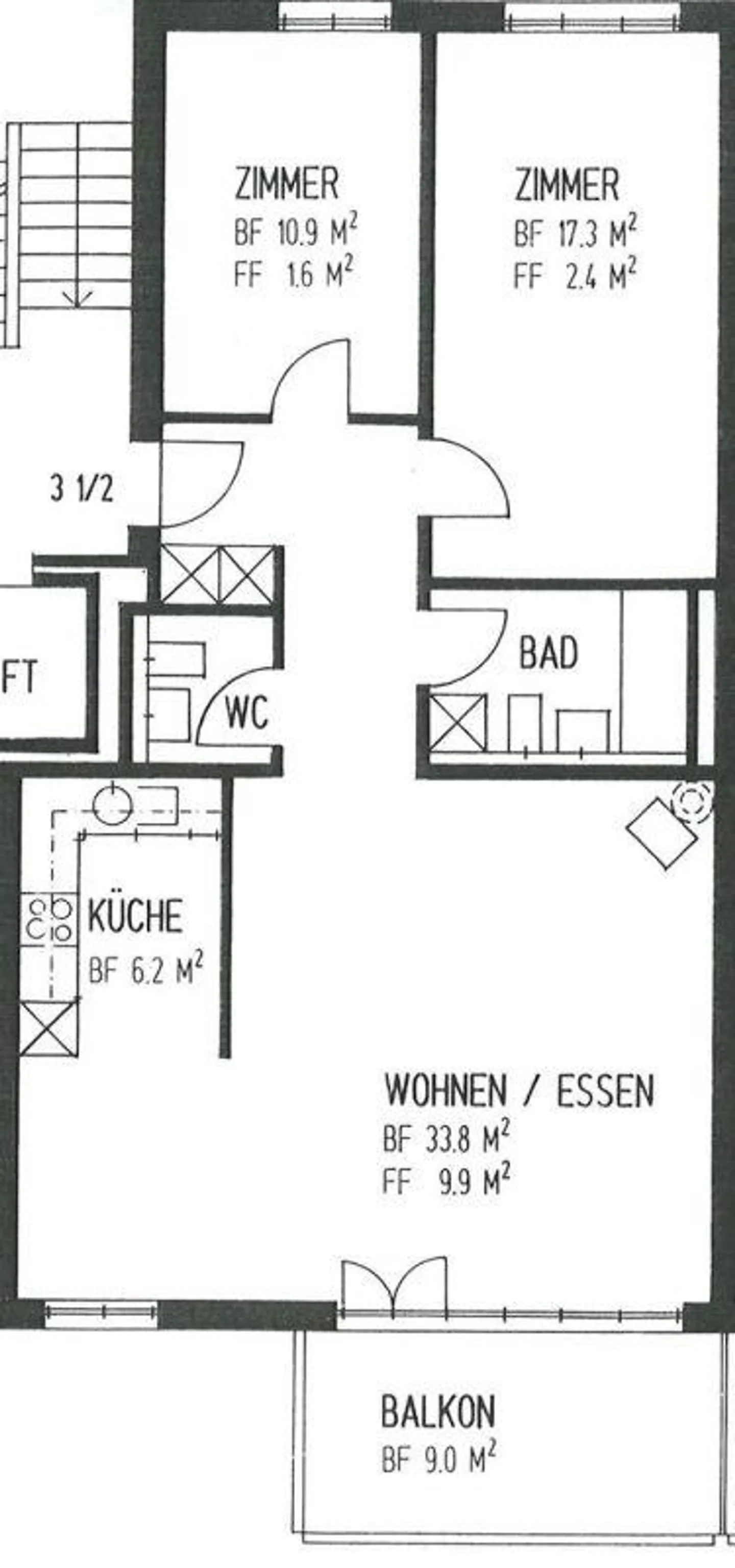 Charmante Wohnung in St. Gallen - Foto 11 von 11