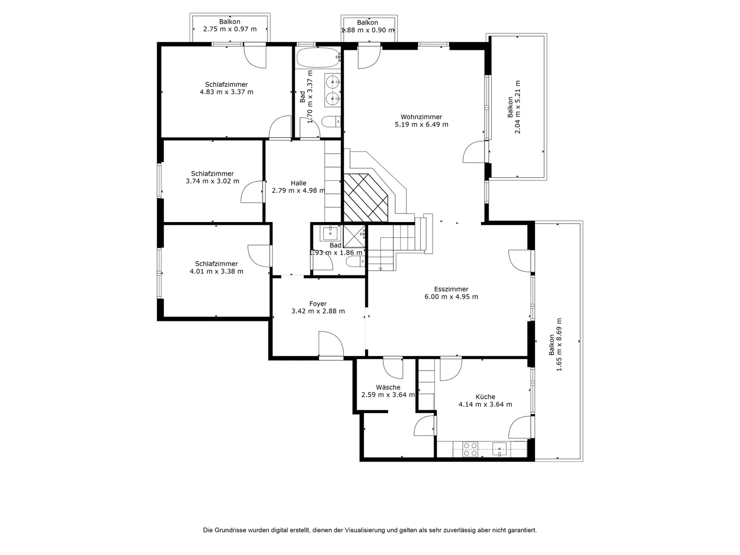 Rustic, spacious attic duplex apartment near Brigerbad - Photo 50 of 56