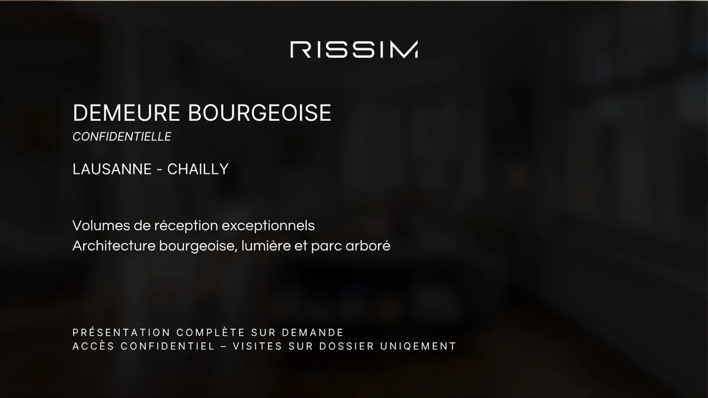 Confidential bourgeois residence in Lausanne - Chailly - Photo 1 of 1