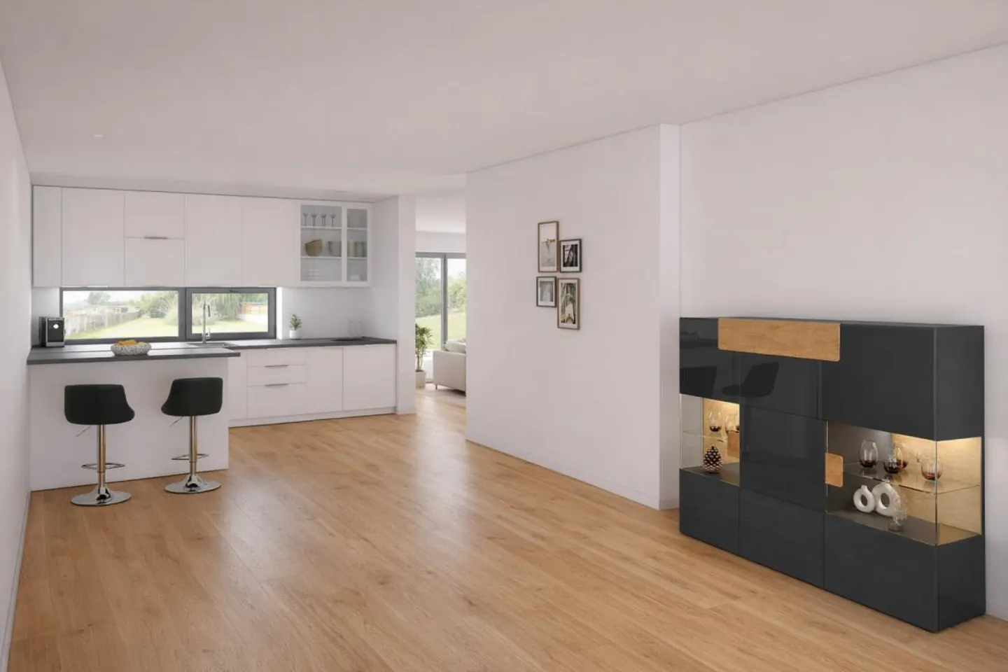 Modernes Doppelhaus mit Terrasse - Foto 4 von 6