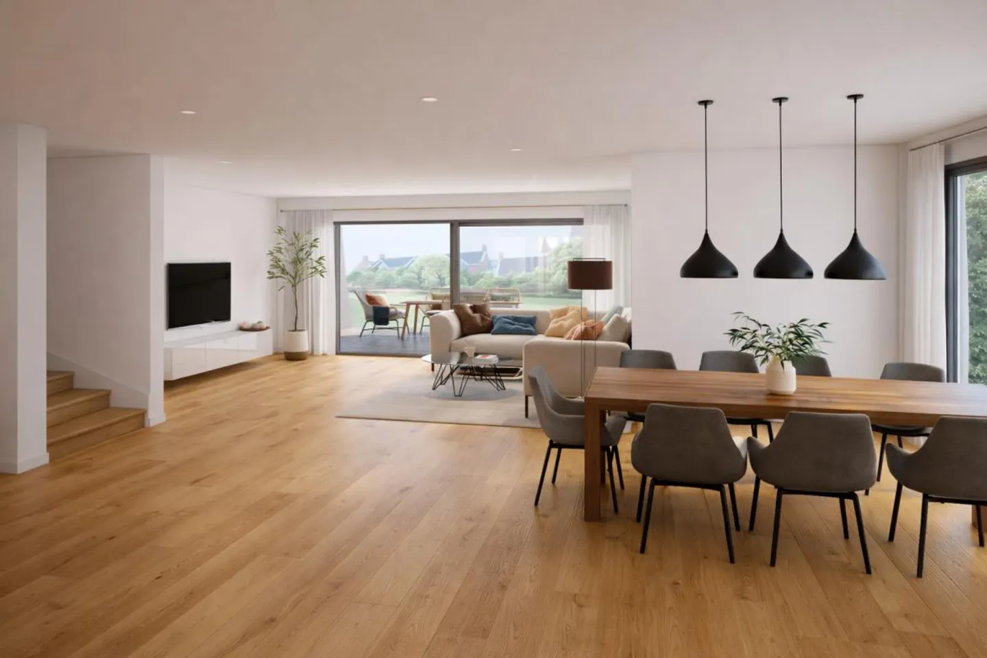 Modernes Doppelhaus mit Terrasse - Foto 5 von 6